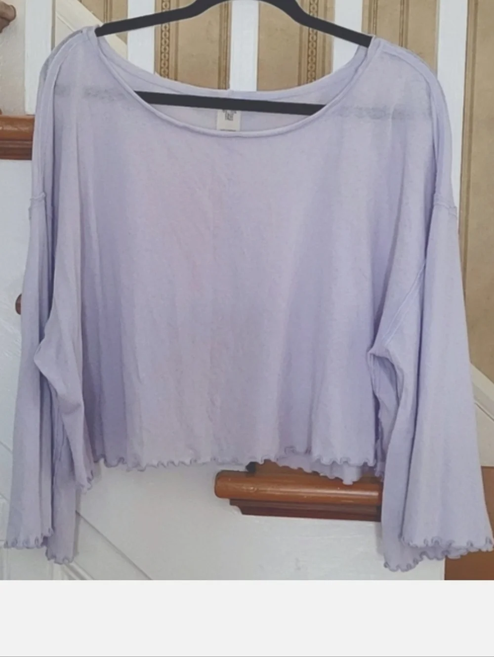 WE THE FREE Bird Gang Purple Longsleeve Shirt Top Size Small - Picture 1 of 5